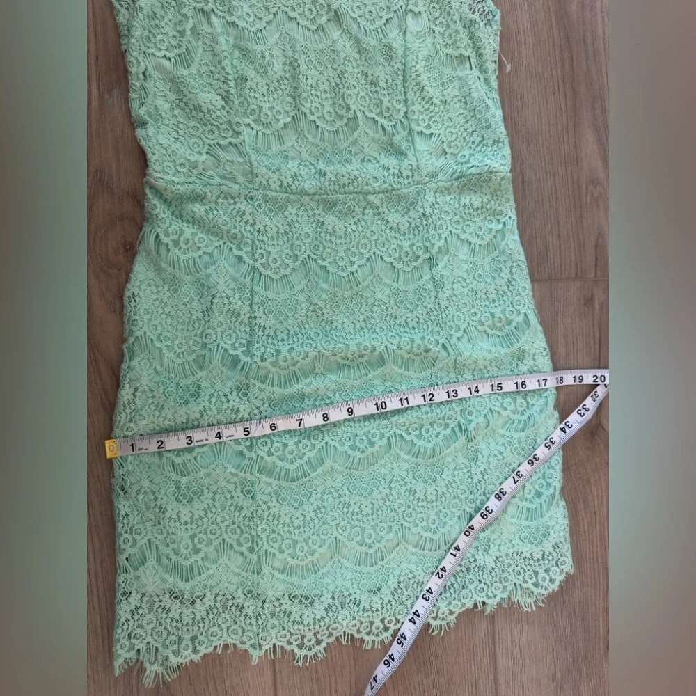 Intimates Free People Mint Lace Backless Dress 👗 - Picture 6 of 11